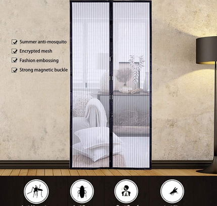 باب شبكي مغناطيسي للذباب