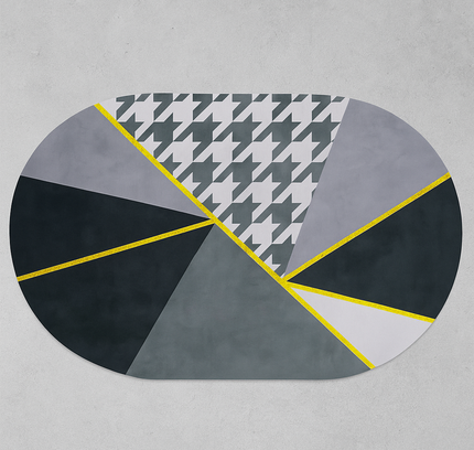 سجادة باب بيضاوية الشكل