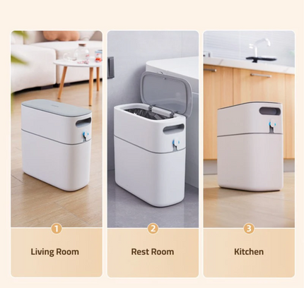 Narrow Trash Can 8 Liter