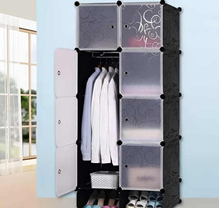 Wardrobe 8 Cube With Shoe Rack