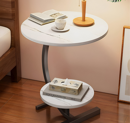 2 Tier Coffee Table Round Shape