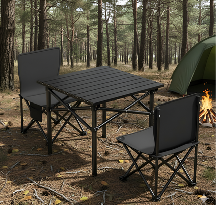 Foldable Camping Table With 2 Chair Set LB-20827