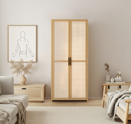 Wooden Wardrobe Storage Organizer