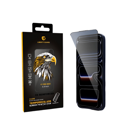 17 Pro Max Screen Protector Clear Black Edge