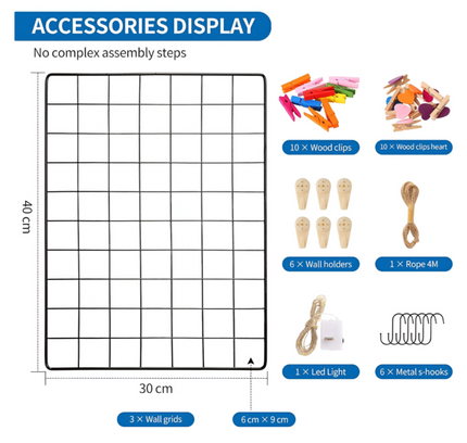 لوحة شبكة حائط لعرض الصور