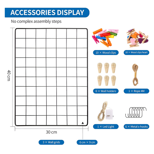 لوحة شبكة حائط لعرض الصور