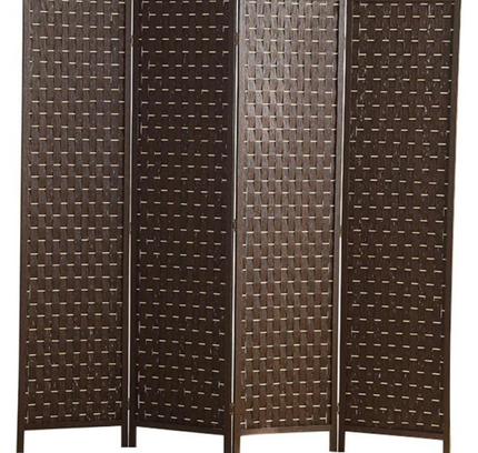 Foldable Privacy Room Divider Partition Wood