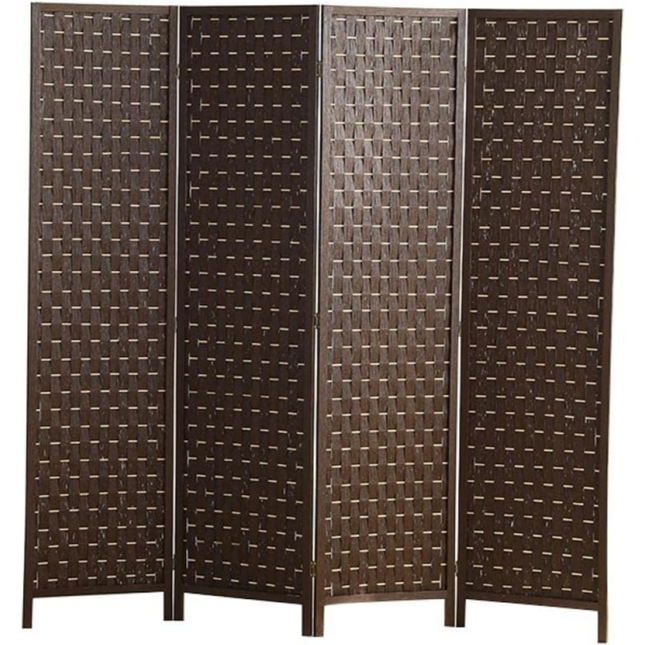 Foldable Privacy Room Divider Partition Wood