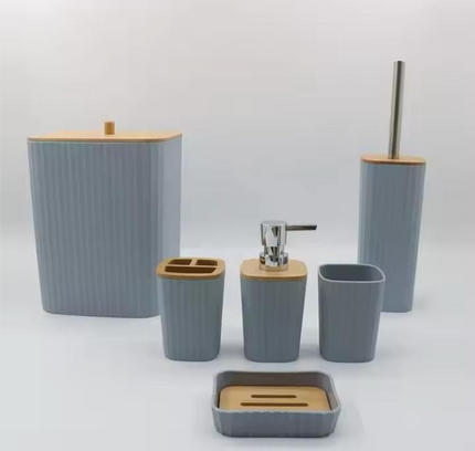 مجموعة إكسسوارات الحمام 6 قطع