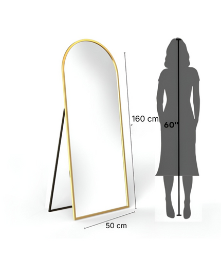 Aluminium Frame Metal Standing Mirror