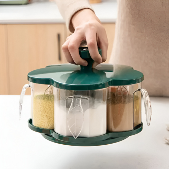 وعاء توابل دوار للمطبخ