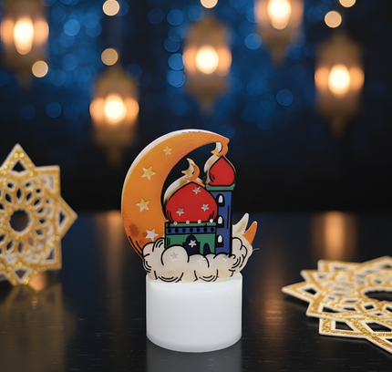 Ramadan Led Candle Light 12.8G - Golden
