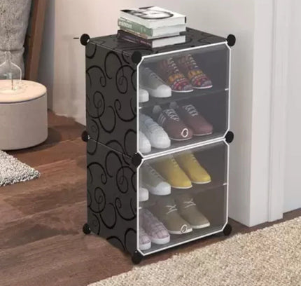 رف أحذية 1 عمود 4 طبقات 2 باب