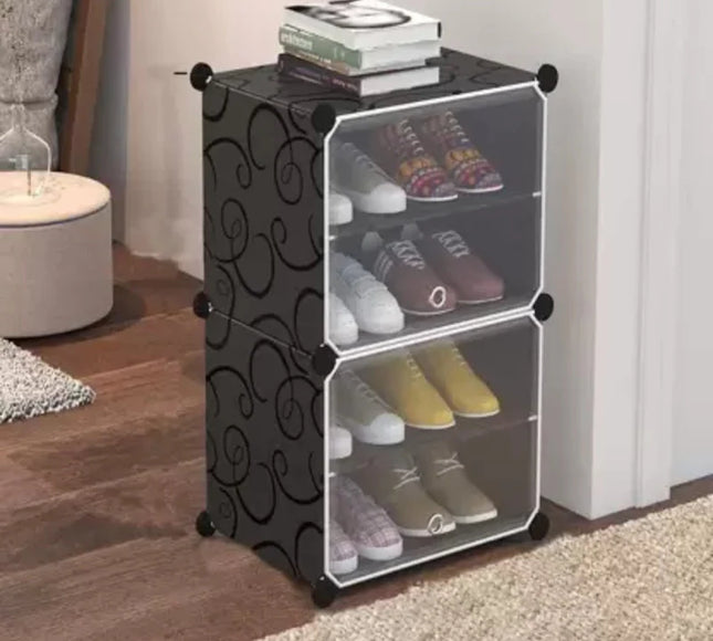 رف أحذية 1 عمود 4 طبقات 2 باب