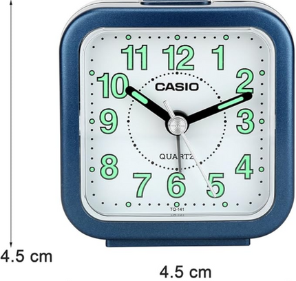 Casio Analog Table Clock Blue- Tq-141-2Df