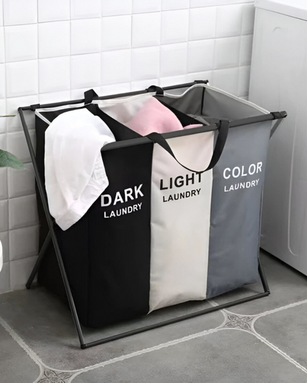 Laundry Basket 3 Sections
