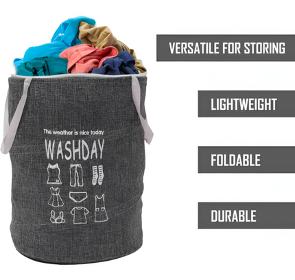 سلة غسيل قابلة للطي صغيرة