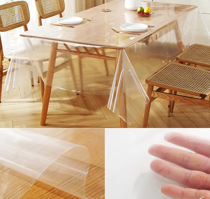 Transparent Plastic PVC Table Covering Cloth
