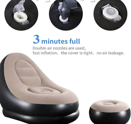 Portable Air Inflatable Chair Set