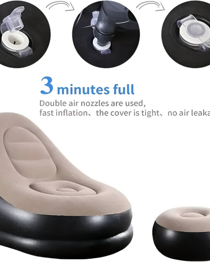 Portable Air Inflatable Chair Set