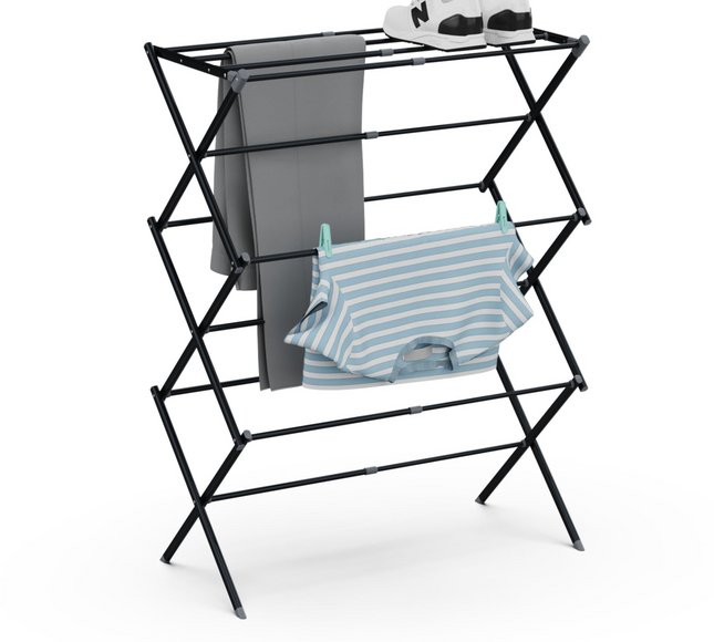 Foldable Clothes Drying Rack 3 Tier