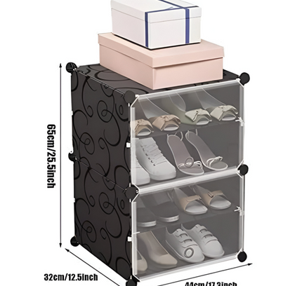 رف أحذية 1 عمود 4 طبقات 2 باب