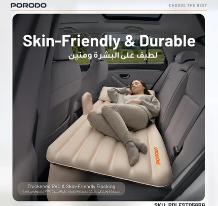 Porordo Inflatable Car Air Bed Mattress