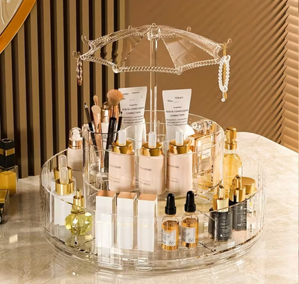 360 Rotatable Cosmetic Storage Rack