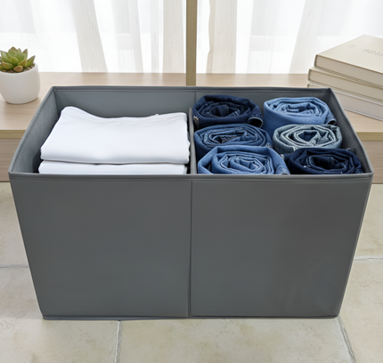 Compartment Storage Box 2 Shelf