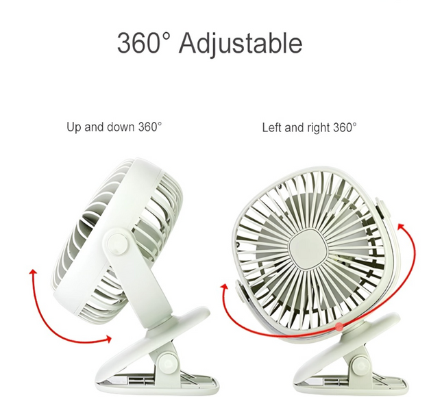 مروحة صغيرة بمشبك