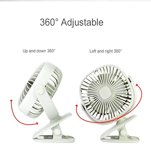 مروحة صغيرة بمشبك