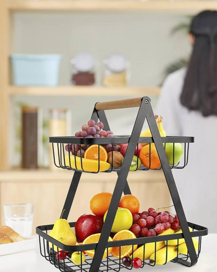 Fruit Basket Metal 2 Tier