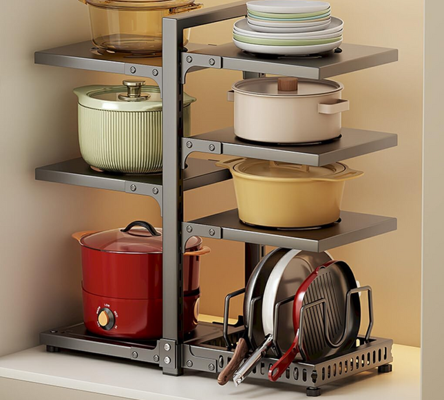 Multi-Layer Kitchen Pots And Pans Rack