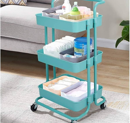 رف عربة تخزين 3 طبقات