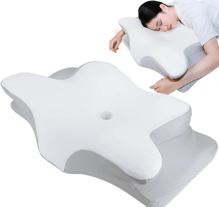 Orthopedic Ergonomic Butterfly Shaped Memory Foam Cervical Pillow for Neck Pain