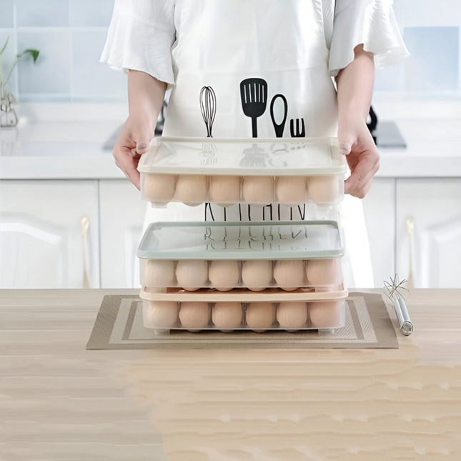 صندوق تخزين البيض (قطعتين)