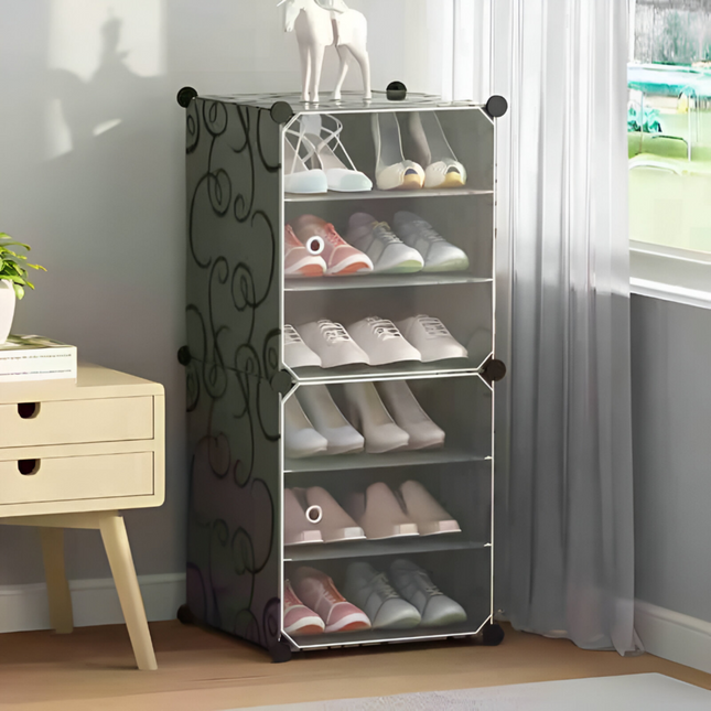 Shoe Rack 1 Column 6 Layer 2 Doors