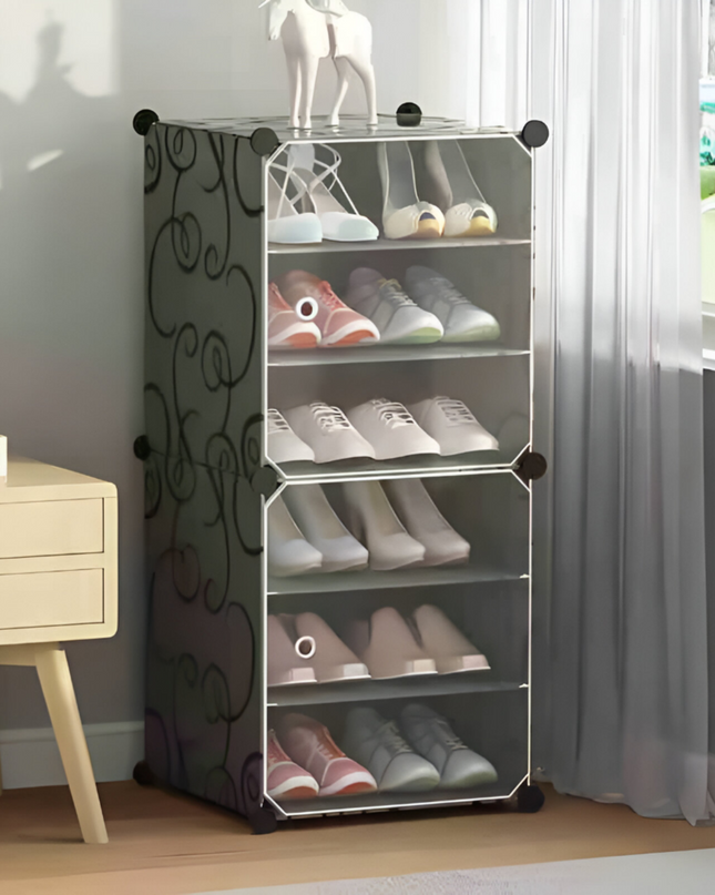 Shoe Rack 1 Column 6 Layer 2 Doors