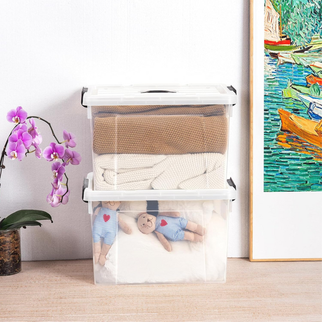 صندوق تخزين بلاستيكي شفاف