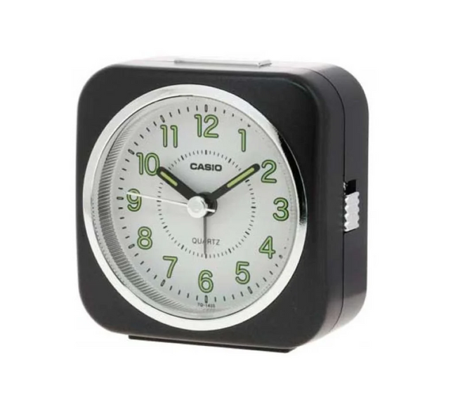 Casio Analog Table Alarm Clock Tq-143S-1Df Black