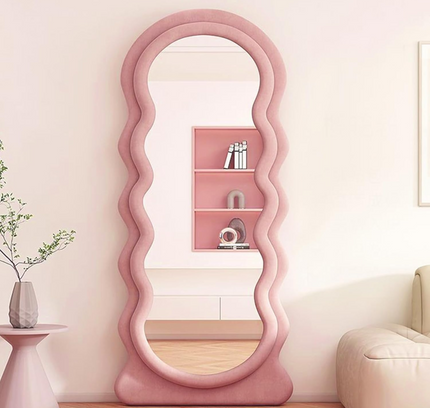 Irregular Wavy Shape Full Length Mirror