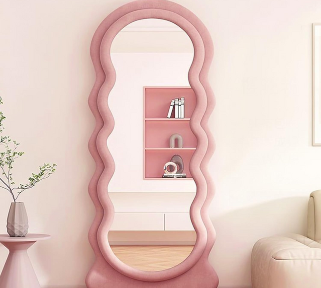 Irregular Wavy Shape Full Length Mirror
