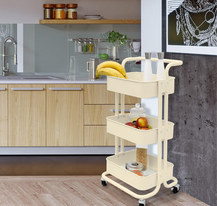 رف عربة تخزين 3 طبقات