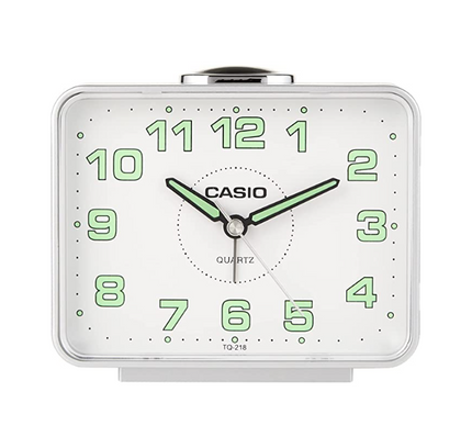 Casio Analog Table Clock Tq-218-8Df Grey