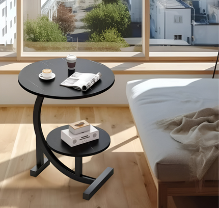 2 Tier Coffee Table Round Shape
