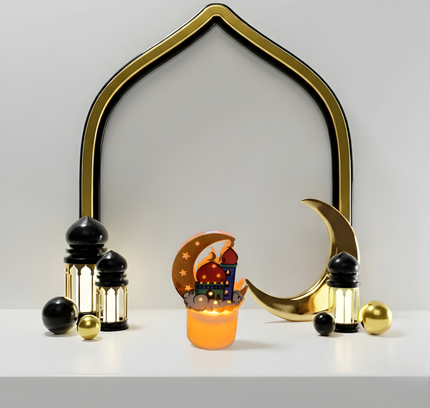 Ramadan Led Candle Light 12.8G - Golden