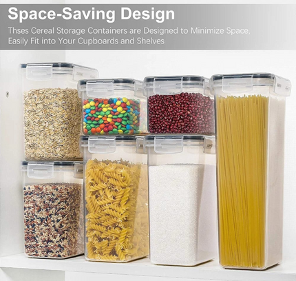 Food Storage Containers With Lids, 7 Pcs Set
