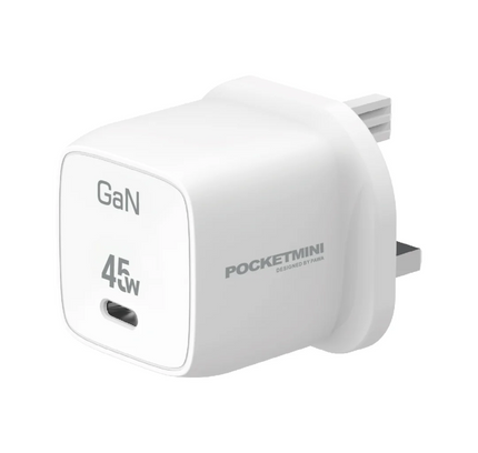 Pocketmini Travel Charger Type C Port Gan 45W