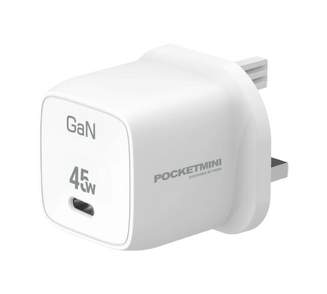 Pocketmini Travel Charger Type C Port Gan 45W