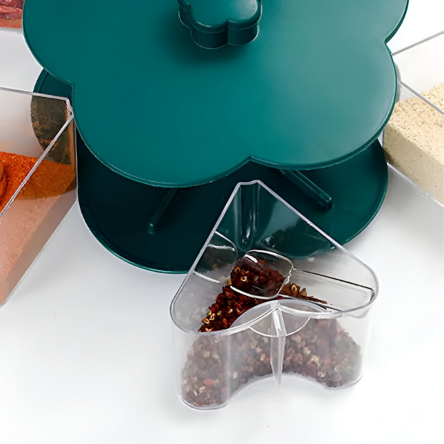 وعاء توابل دوار للمطبخ